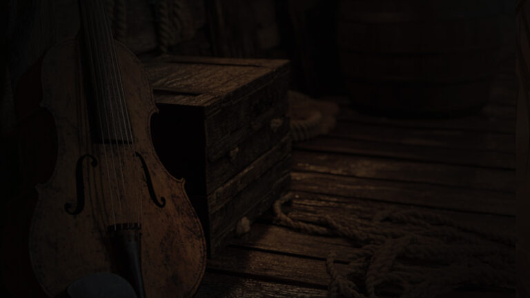 musical instruments on a pirate ship