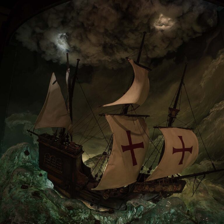 exhibit at the savannah pirates and treasure museum
