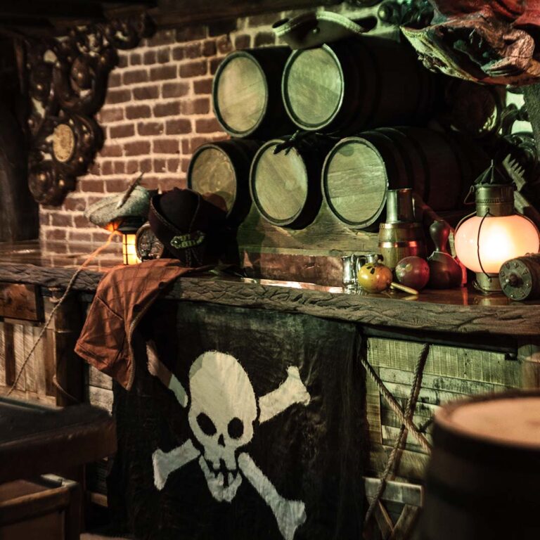 exhibits at the savannah pirates and treasure museum