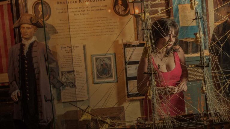 pirate ships at the pirate museum in savannah