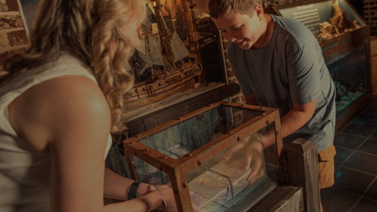 treasure exhibits at the pirate and treasure museum in savannah